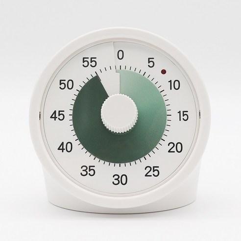 빌라드하우스 티엠포 무소음 그라데이션 구글 타이머 일시정지 뽀모도로 시계 라운드, 다크그린_라운드, 다크 그린, 1개