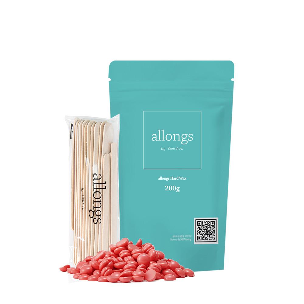 알롱 셀프 브라질리언 왁싱 제모 하드 비즈 왁스 재료 200g (스파츌라 소/대 증정)