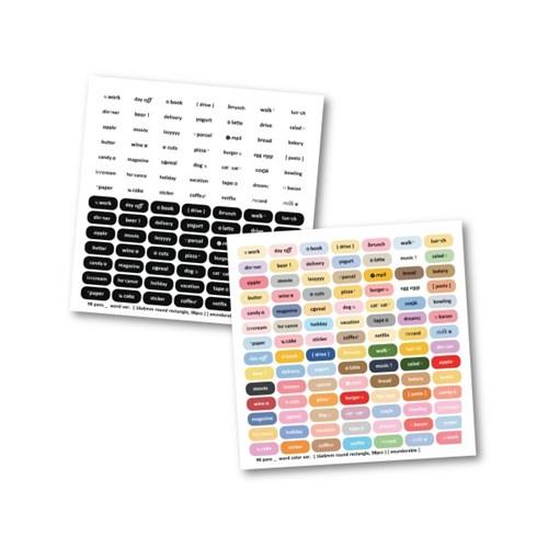 98 pcs pans sticker