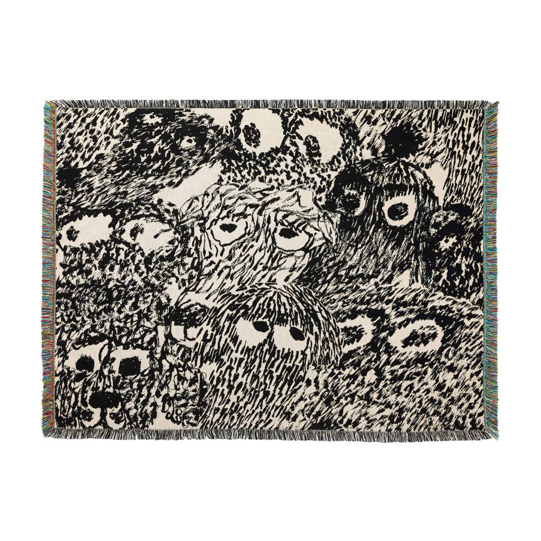 [WWF X SAY TOUCHÉ] Woven Blanket by Nicolas Jullien (Black)