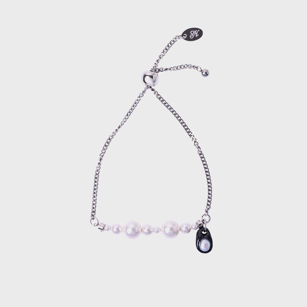 pearl pendant chain bracelet