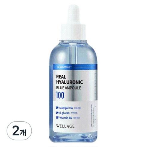 웰라쥬 리얼 히알루로닉 블루 앰플, 100ml, 2개