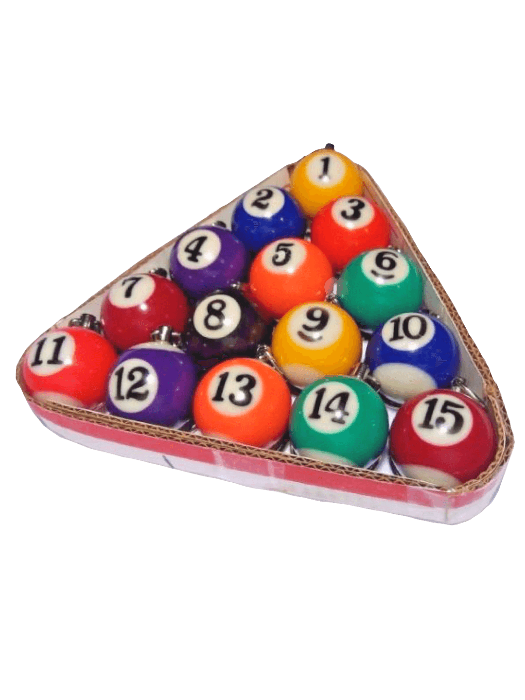 Billiard ball keyring
