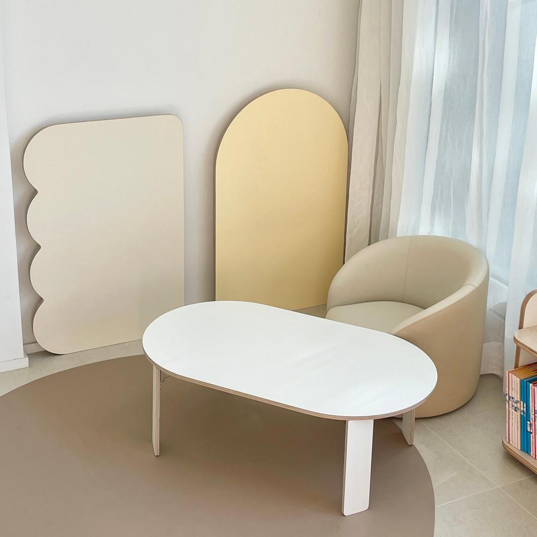 하이오즈 오브제 테이블 접이식 거실 공부 테이블