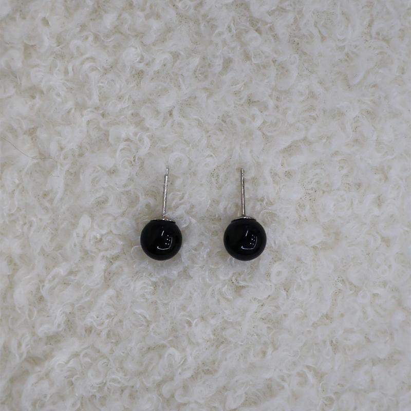 onix ball earring