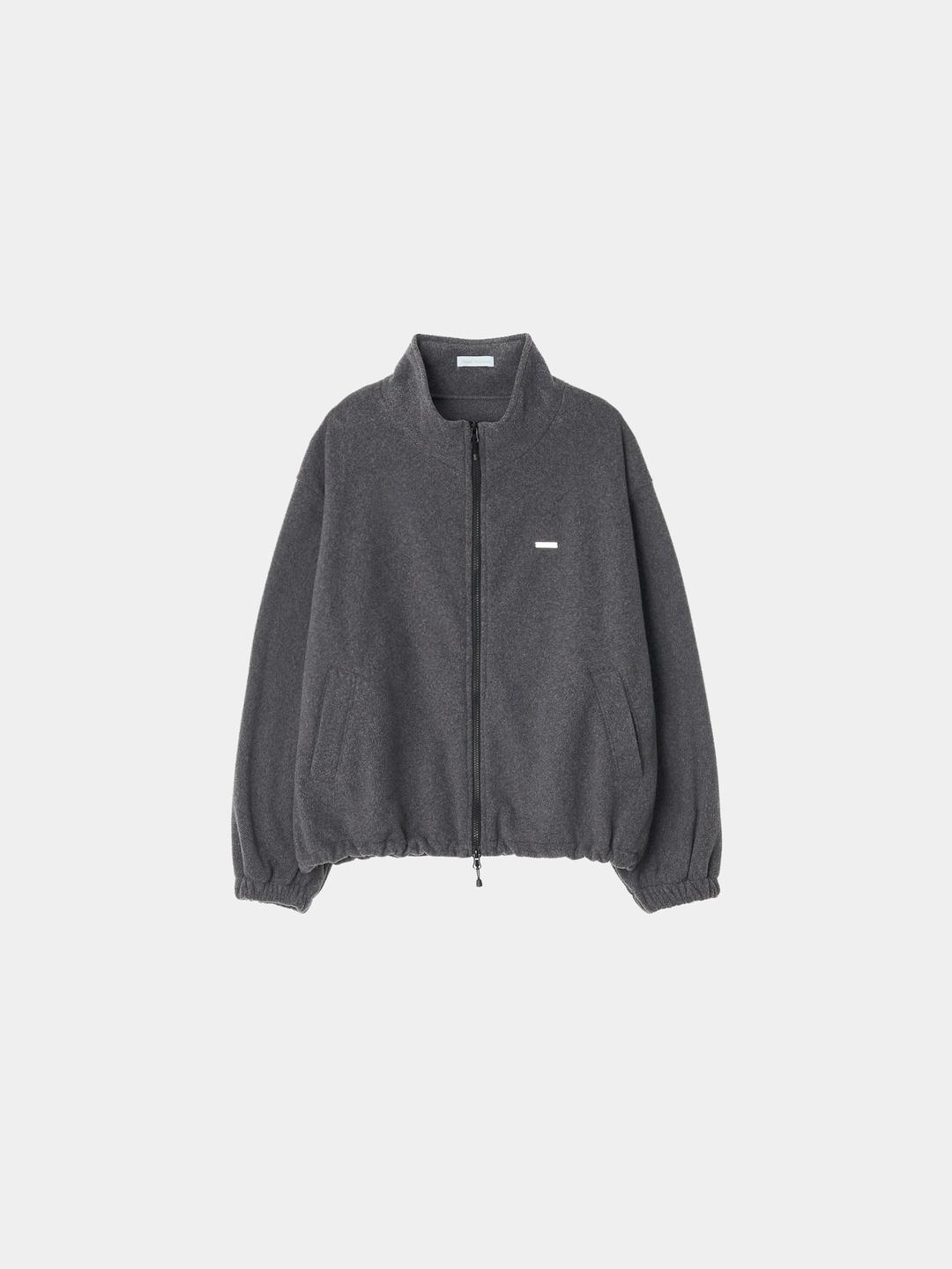 Basic fleece zip-up (Gray)