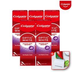 미국 미백 화이트닝 충치 불소치약 옵틱화이트 다즐링 100gx5개+치약짜개