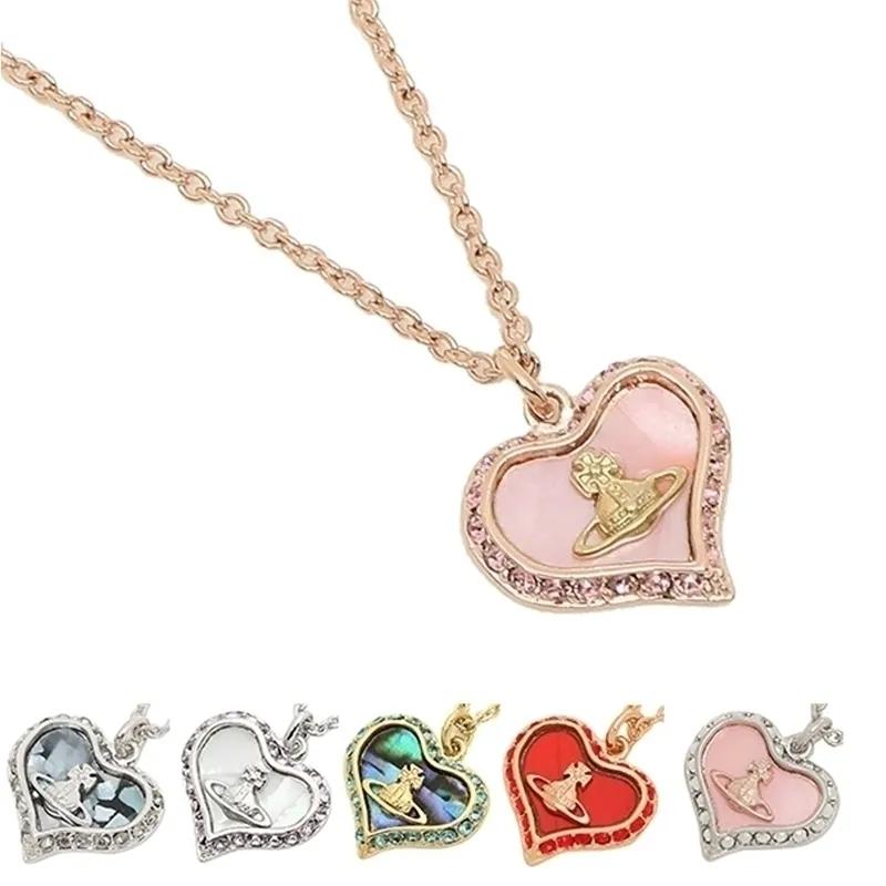 [배송비 100원]비비안웨스트우드 하트 페트라 목걸이 5컬러