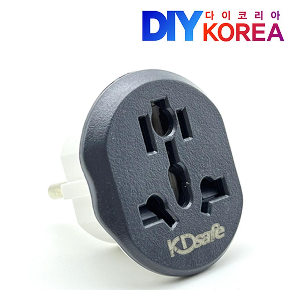 110V 220V 돼지코 멀티 변환 플러그 아답터 유럽 직구 여행 슬림형