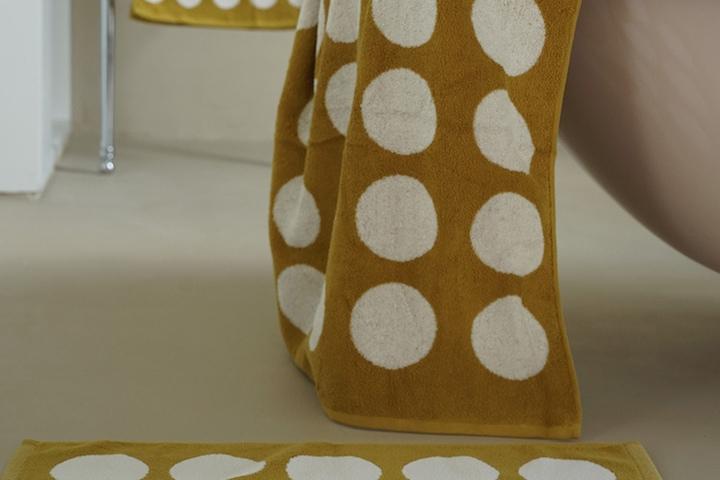 [슈퍼세일]noel circle pattern towel (yellow)