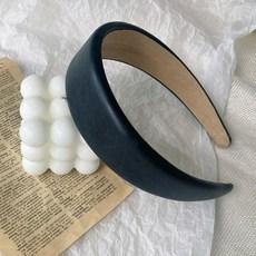 씨오브비 레트로 베이직 컬러 레더 헤어밴드