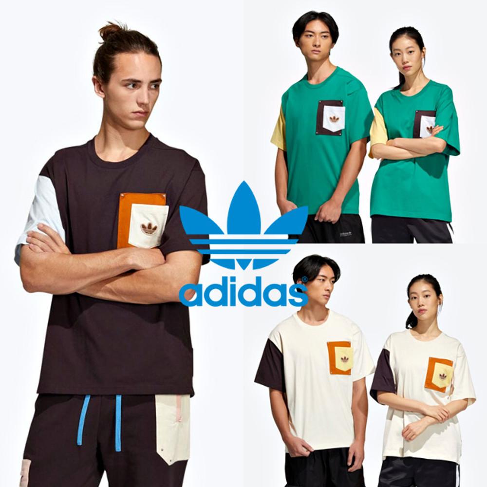 아디다스 커플 포켓 반팔 티셔츠 젠더 뉴트럴 HC0343 HC0340 HC0341