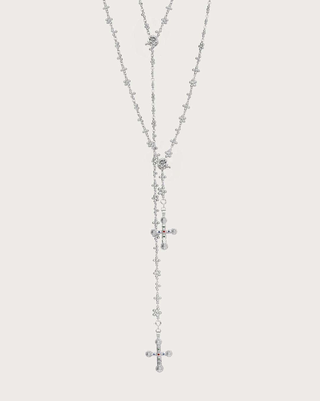 Daisy Molecule Chain Set in Silver - Silver