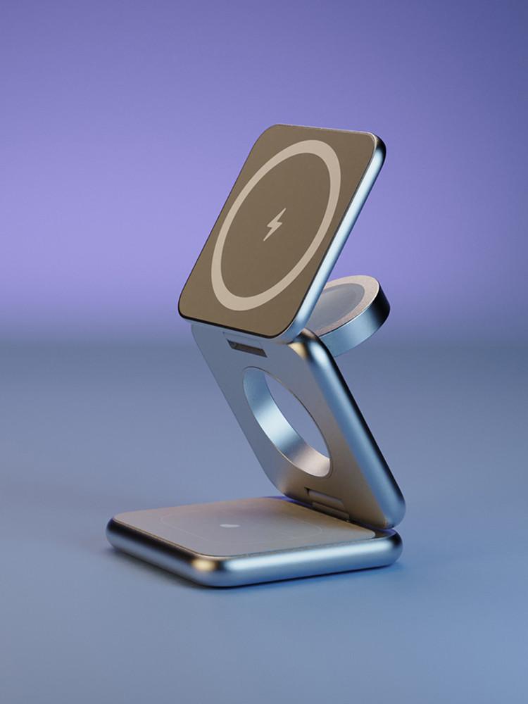 레드빈 더베러 3in1 무선충전기 P1 접이식 휴대용 맥세이프 아이폰 에어팟 애플워치 호환