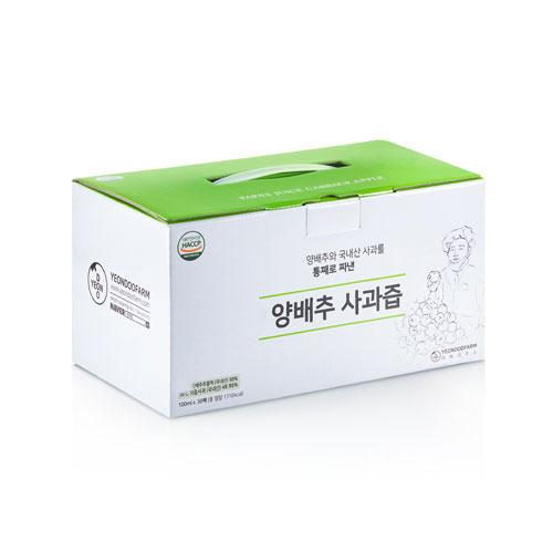 연두팜 찢어먹는) 아빠의주스 양배추사과즙 30개입 1박스 100ml