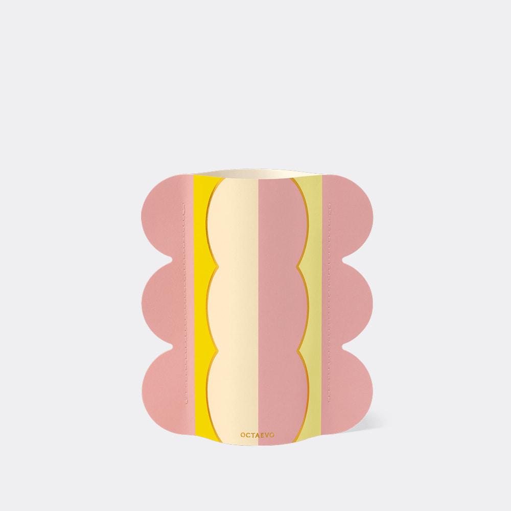 [OCTAEVO] Mini Riviera Paper Vase_Pink