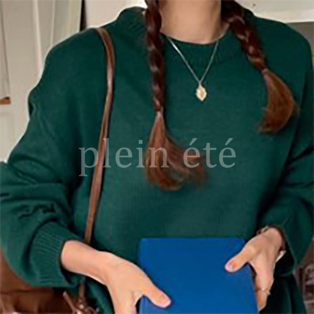 [플레인에떼]라이트 라운드 니트 (4 color)