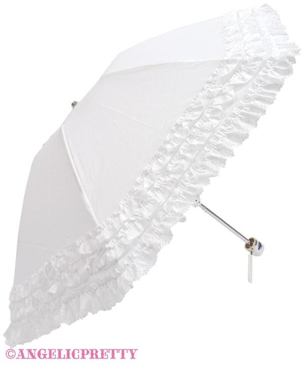 フリルミルフィーユ折りたたみアンブレラ