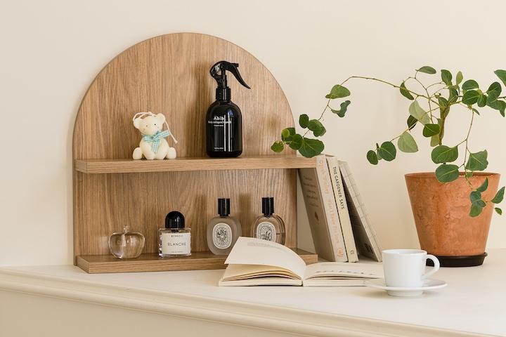 도노 2단 라운드 주방 선반