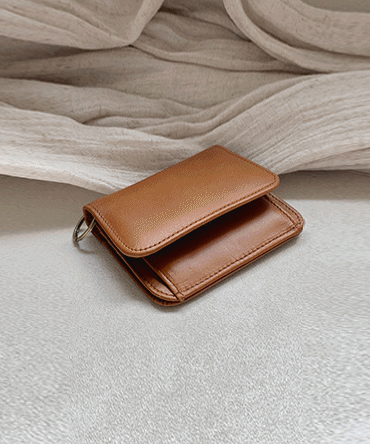 키링 동전 소가죽 카드지갑 7color