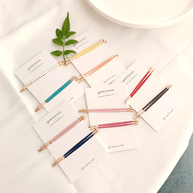 [당일발송] 1+1 코팅컬러 실핀(10컬러)