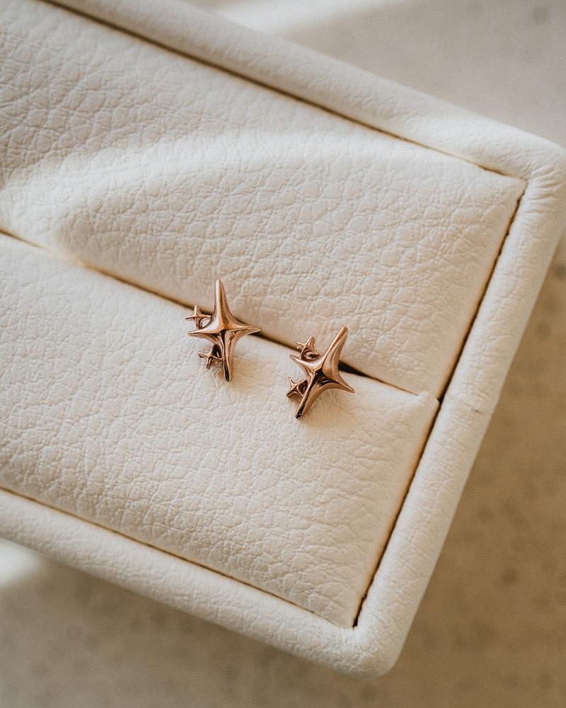 14k/18k 트윙클 별 귀걸이/피어싱