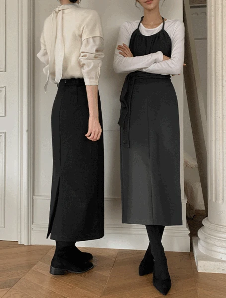[1000벌중제일편한/15년경력자작품/다리찢기가능한스커트/기모안감🔥][made] 말랑텐션 소프트 롱 스커트 (겨울/가을/간절기/신상/데일리/데일리룩/출근룩/데이트룩/기모안감/쫀득)