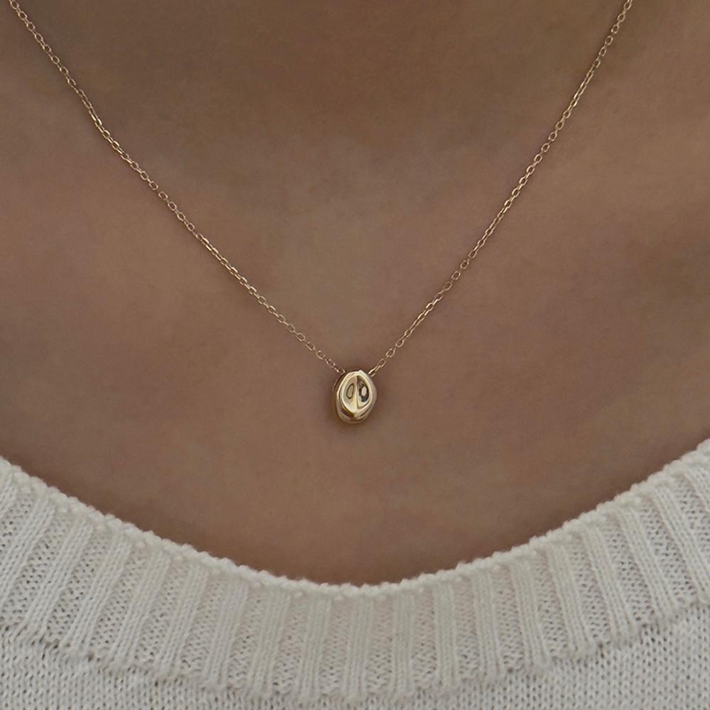 14k Melted necklace