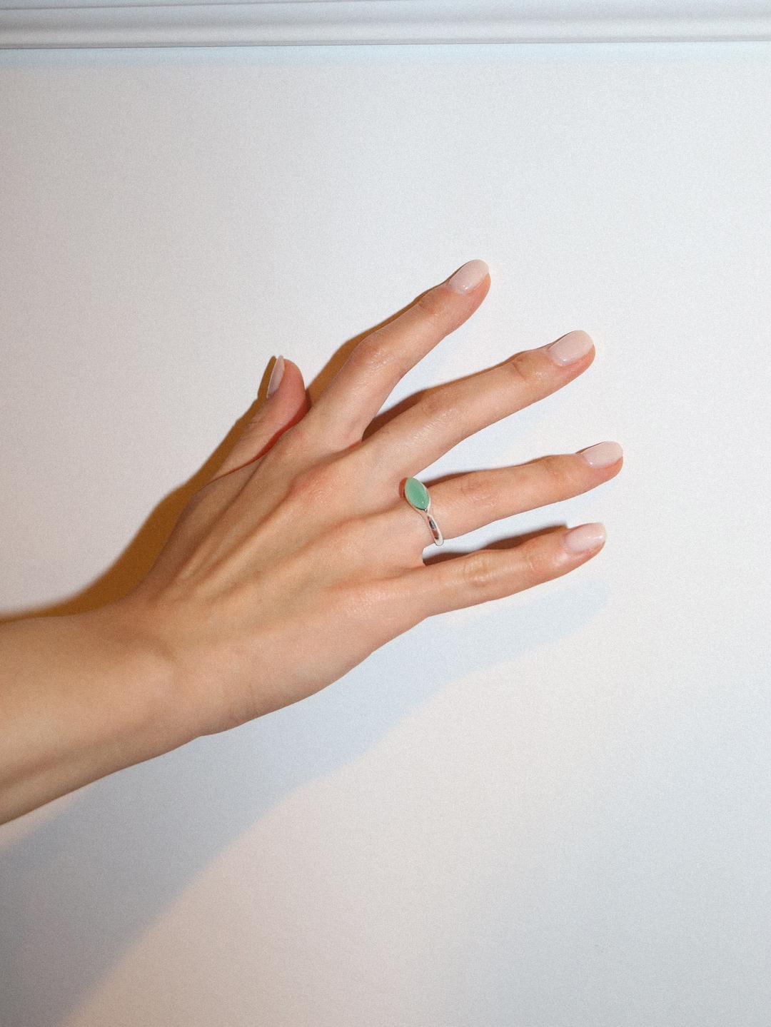 LAKE RING (CHRYSOPRASE)