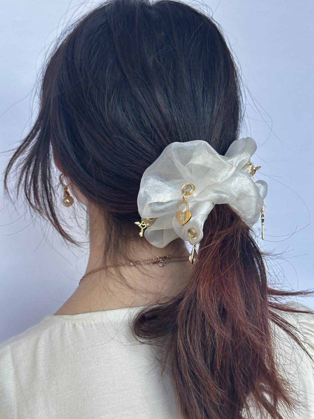 Chandelier Charm Scrunchie