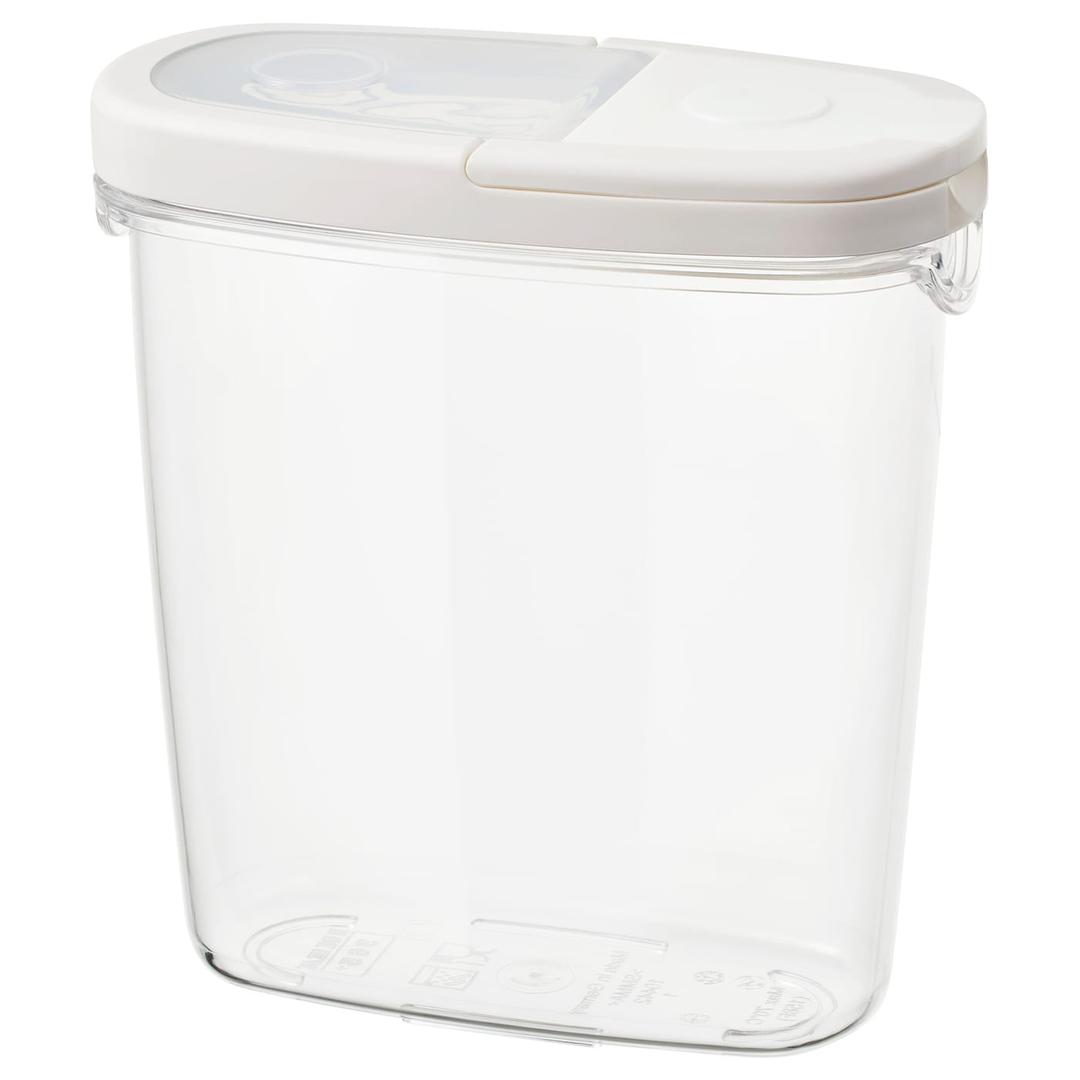 IKEA 365+ 이케아 365+ 건조식품용기 - 투명/화이트 1.3 l