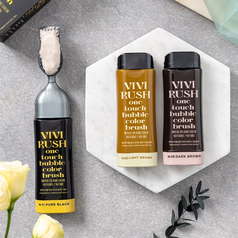 비비러쉬 원터치 버블 헤어컬러 염색약