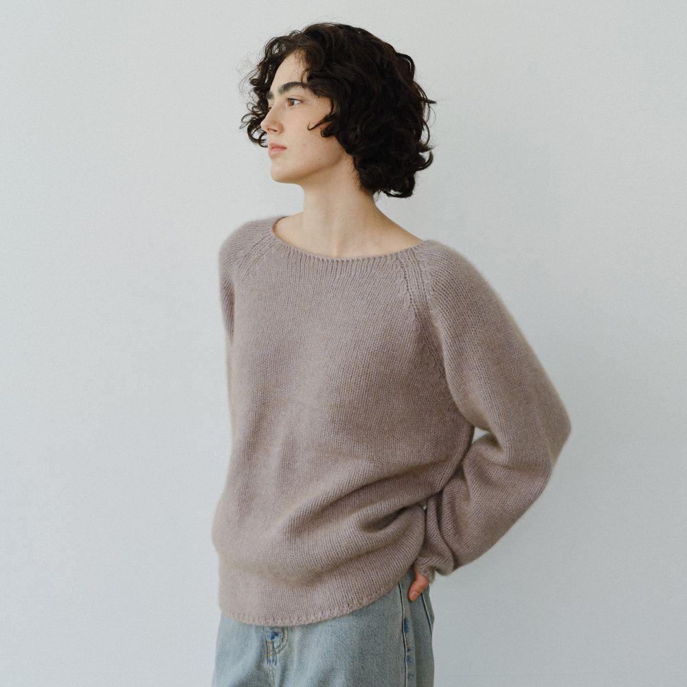 Raccoon boatneck knit_4colors