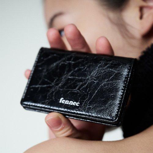 페넥(FENNEC)  CRINKLE SOFT CARD CASE - BLACK - 사이즈 & 후기 | 무신사