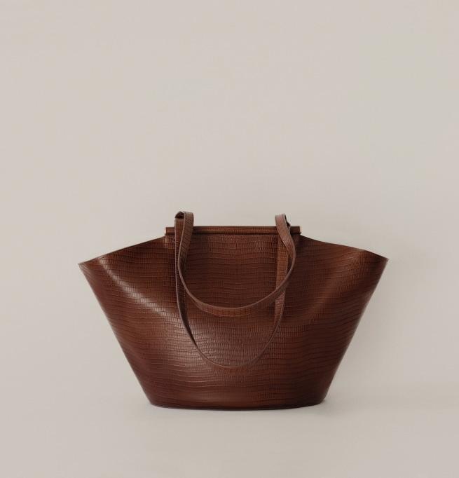 SAC ÉTIRÉ / LIZARD MARRON