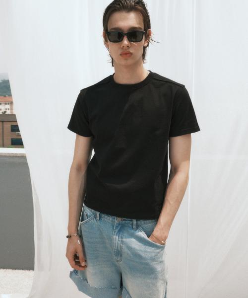 헤비 코튼 크롭 티셔츠 (블랙)