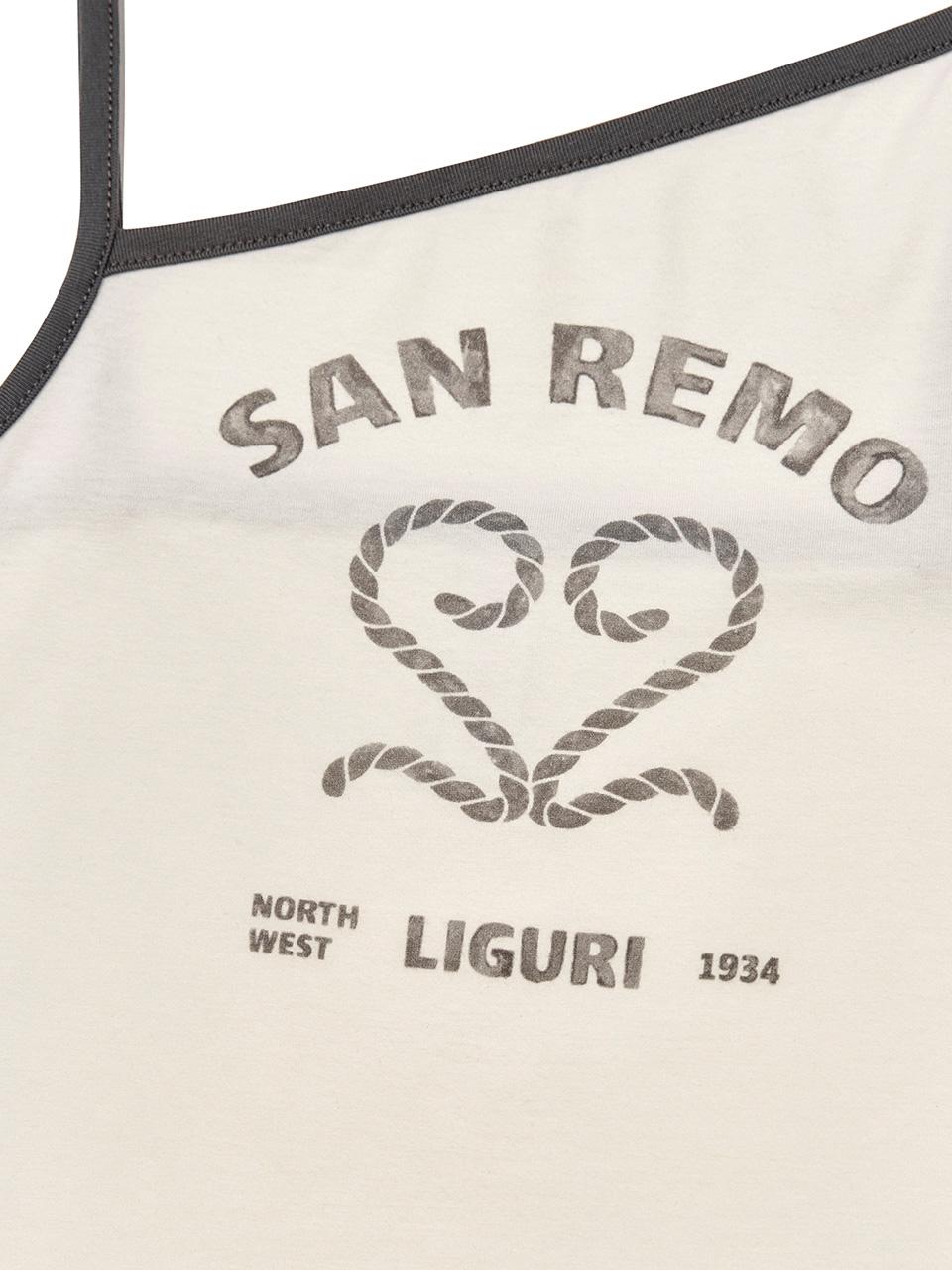 Sanremo Tank Top Cream Charcoal