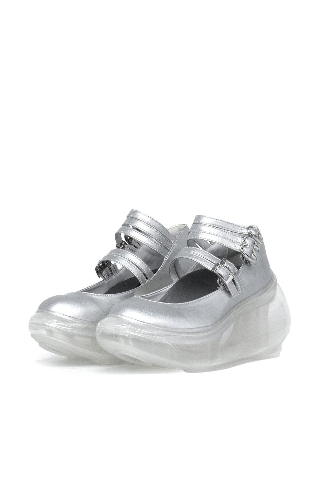 Mary Jane Metalic / Silver - Silver / 37（23.0cm）