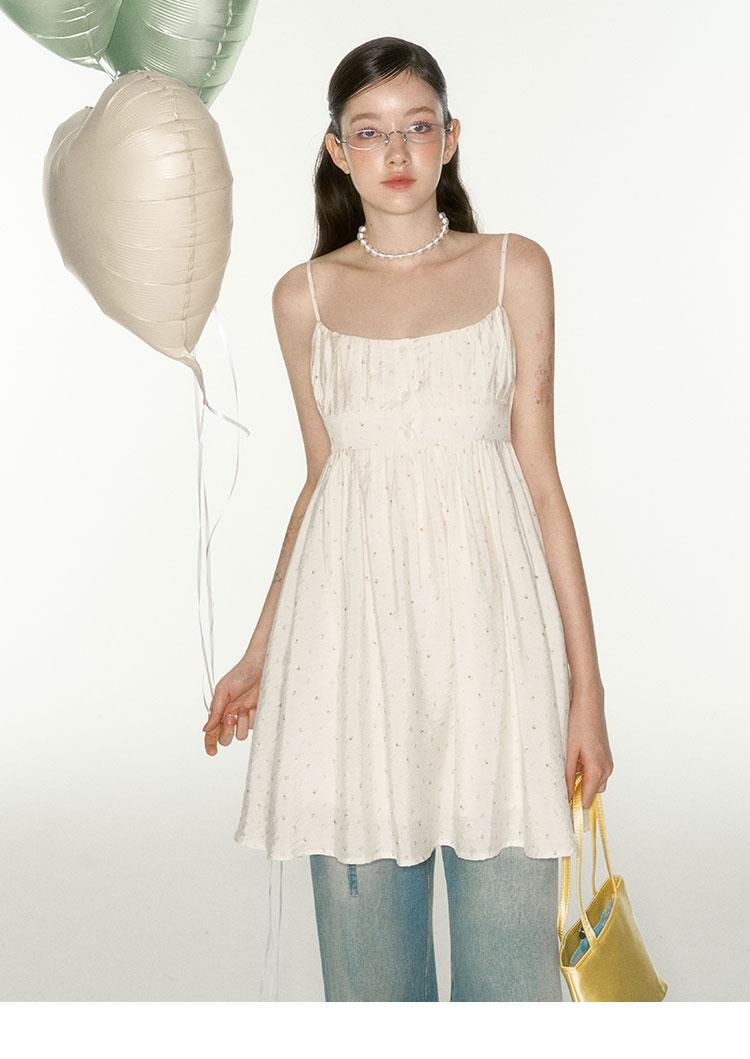 UP ACADEMY Floral High-waist Bustier Dress (2color)