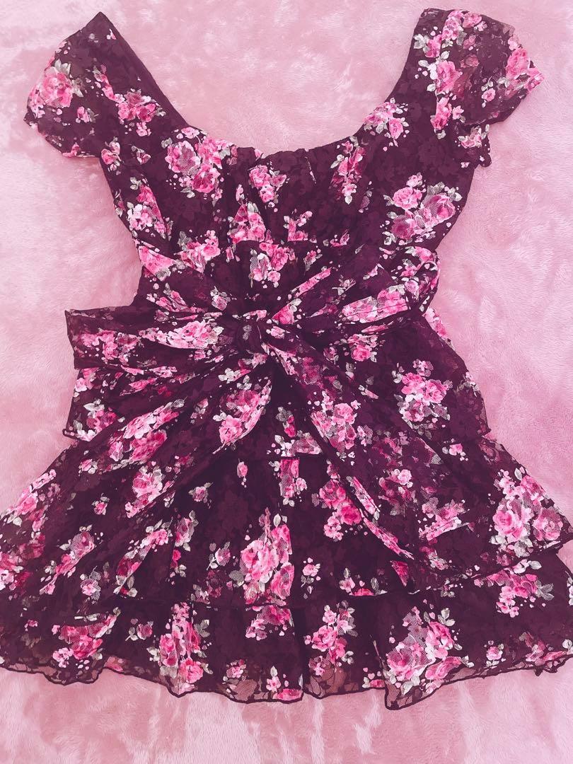 【希少】MARS マーズ 薔薇柄チュニック  Y2K ギャル