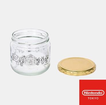 일본 닌텐도 스토어 동물의 숲 유리 용기 S사이즈