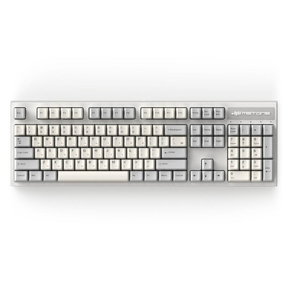 엠스톤글로벌 mStone Groove F 풀윤활 라이트그레이 갈축 45g 기계식 게이밍 키보드