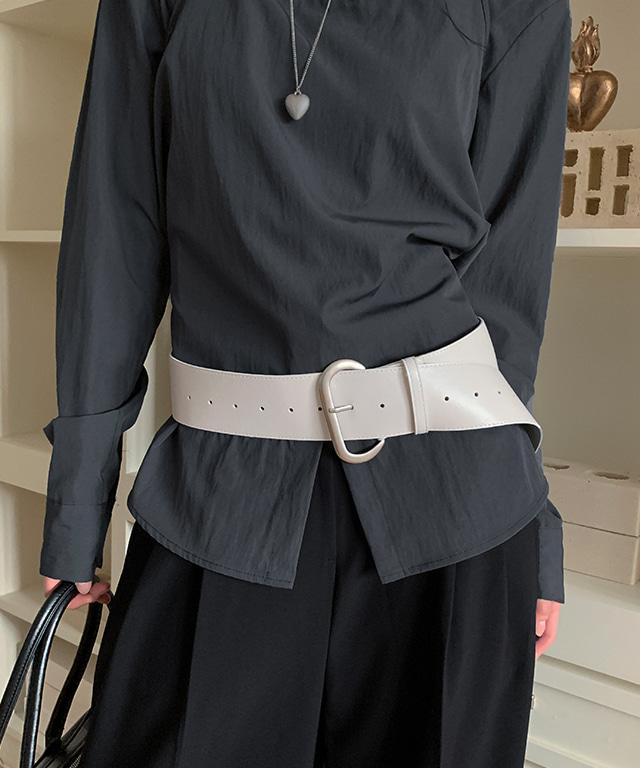 데일리쥬 보네트 빅버클 와이드 레더 벨트