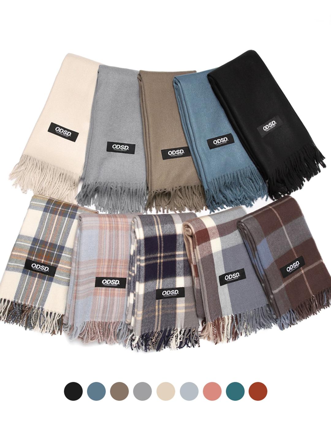 💘48시간특가💘 베이직 니트 체크 머플러 - 21COLOR