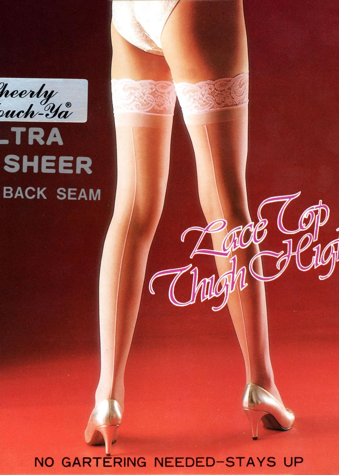 Lace Back Seam Thigh-Hi (3 colors)