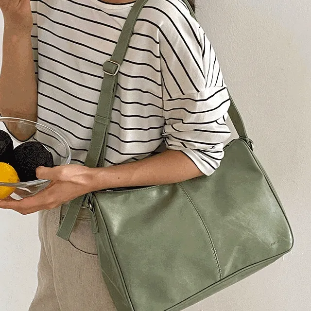 다마 스퀘어 숄더 크로스 데일리백 10컬러