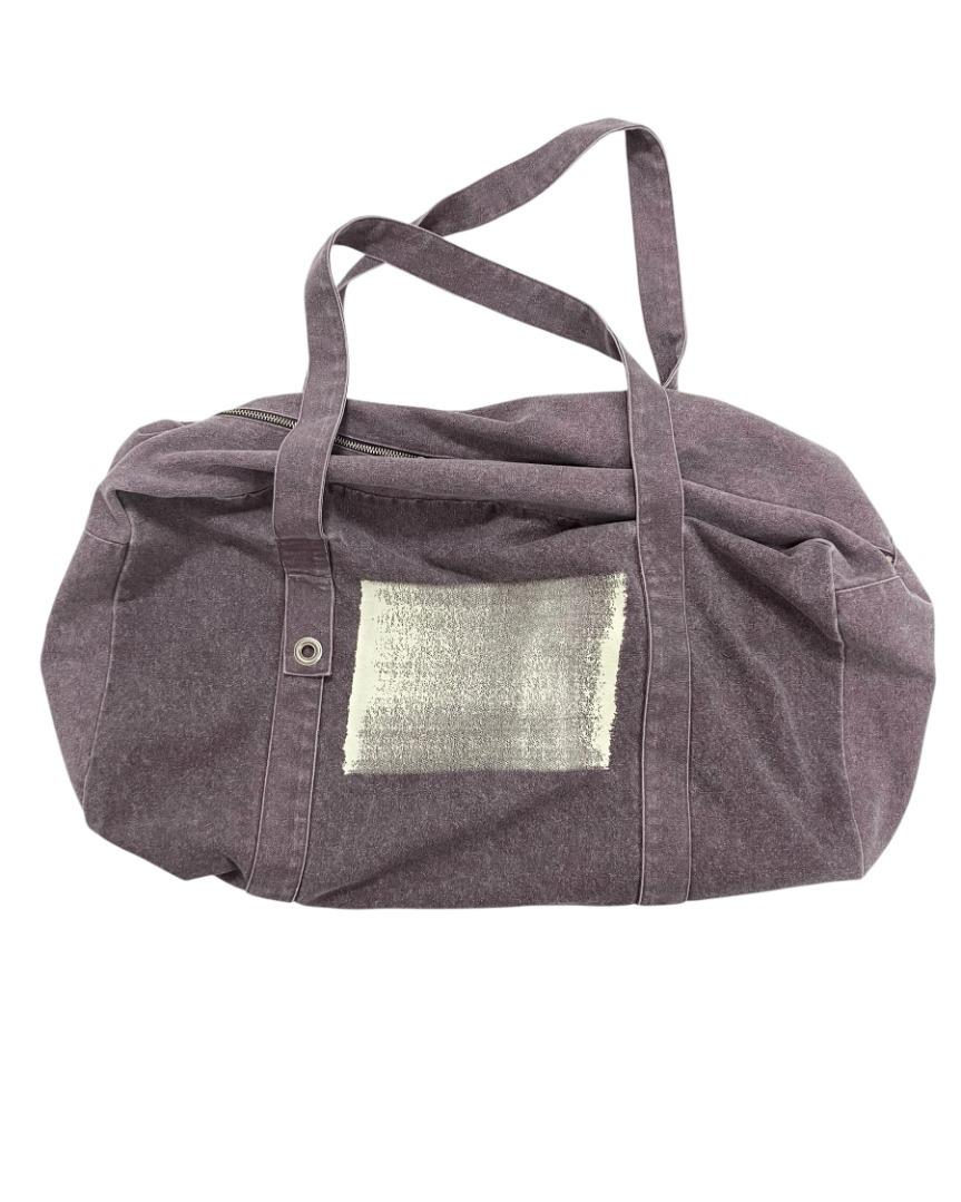 Painted Boston Bag Purple