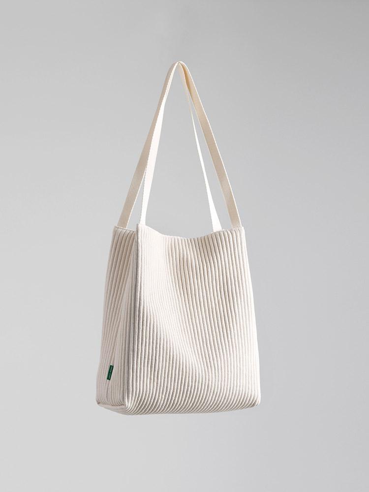 [그린스터프] 무심한듯 박시한 쇼퍼백 53 골지 코듀로이 - corduroy canvas