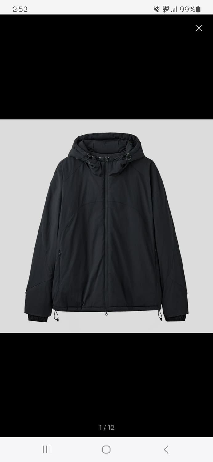 아르반 라이트 쉘 패디드 자켓 블랙 | 후루츠패밀리