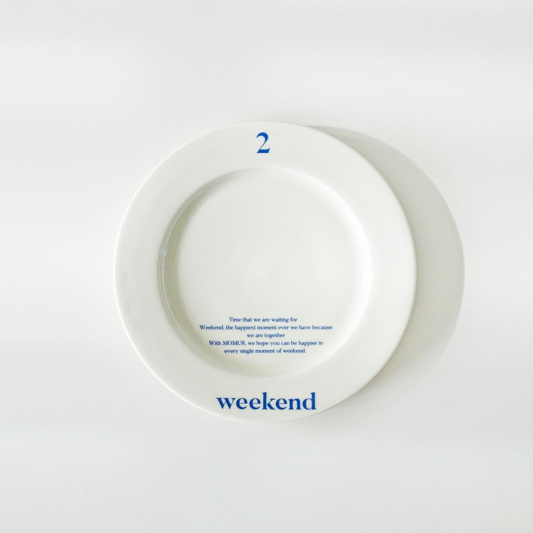 [ weekend 2 ] 원형 플레이트 S ‘Ivory’